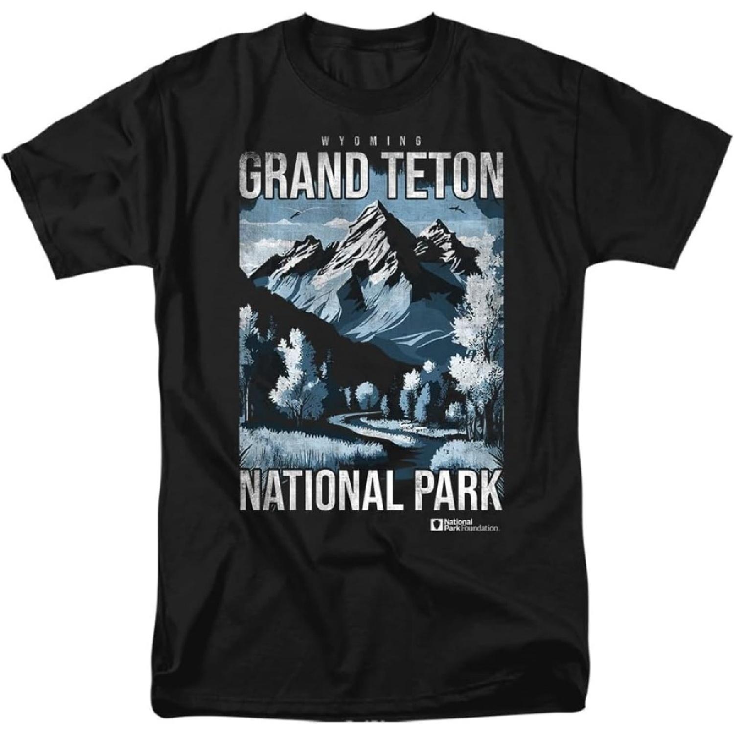 Grand Teton National Park Vintage Unisex Adult T Shirt S