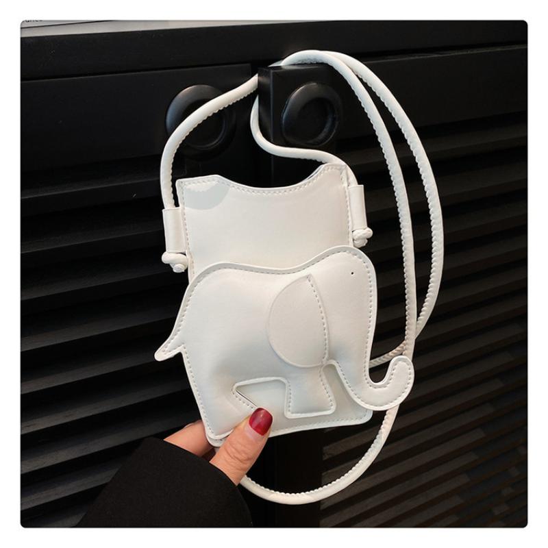 1 Stück Luxus Münzbörse Leder Mini Elefant Umhängetasche Personalisierte Handytasche Niedliche Kleine Umhängetasche Für Damen