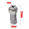 3/6mm 3pcs Adapter Chuck Collet Die Grinder Router Parts