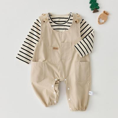 Set di salopette per neonato in stile coreano: Primavera/Autunno per Ragazzi e Ragazze