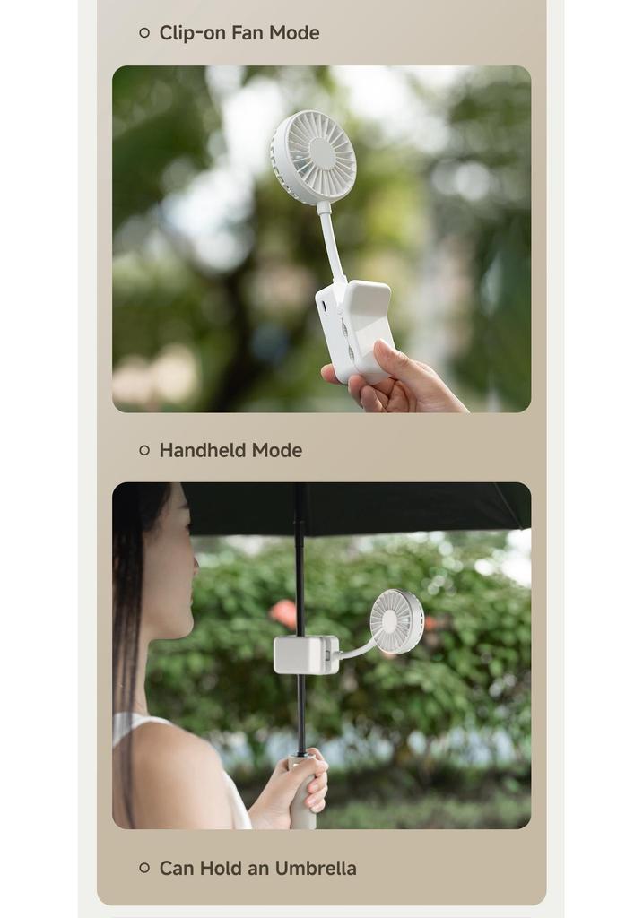 2026 Multi-functional Mini Clasp Fan