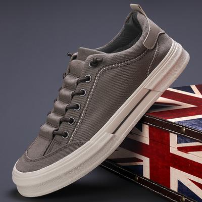 Lente Nieuwe Herenschoenen Koreaanse Stijl Design Stijl Mode Comfortabele Platte Schoenen Veelzijdige Heren Canvas Schoenen