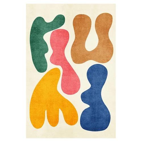 Abstract Modern Vloerkleed – Groot Antislip Tapijt voor Woonkamer, Slaapkamer, Keuken, Kindveilige Vloermat Home Decor Ontwerp 120x160cm(46x62in)