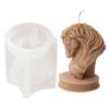 Horse Head Statue Candle Mold Animal Head Candle Silicone Mould Handmade Soap Mold for DIY Fondant Candy Decorating Tool