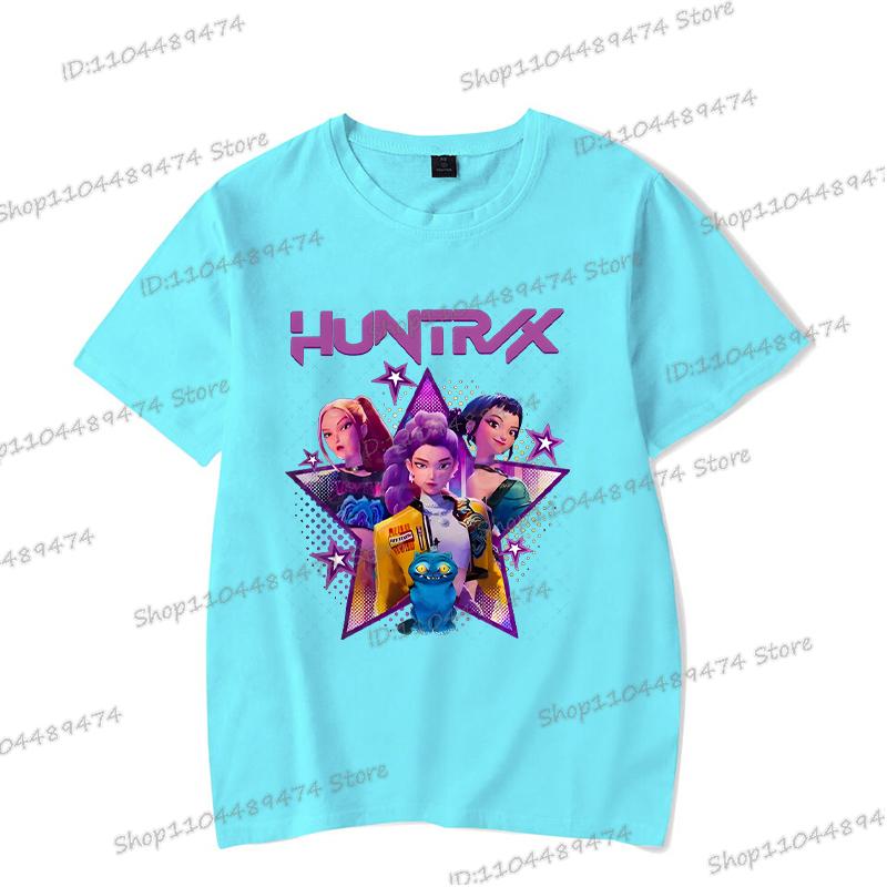 Rumi Print Women Men T Shirts KPop Demon Hunters Summer Funny Hip Hop Streetwear Short Sleeve Casual Anime Teenage T-shirts