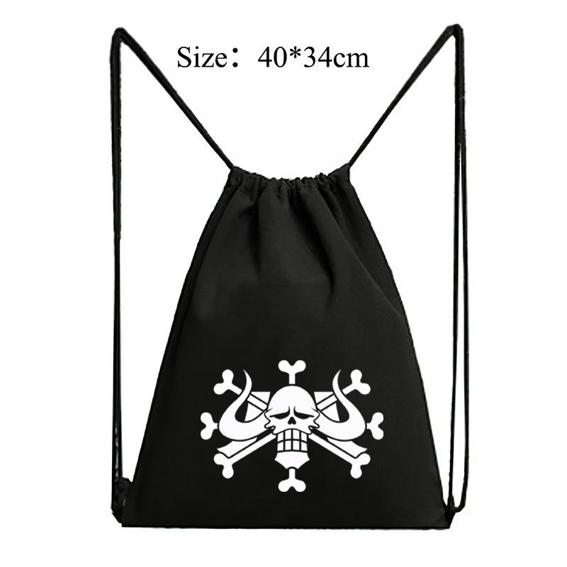 One Piece drawstring portable canvas backpack 7522 CLE
