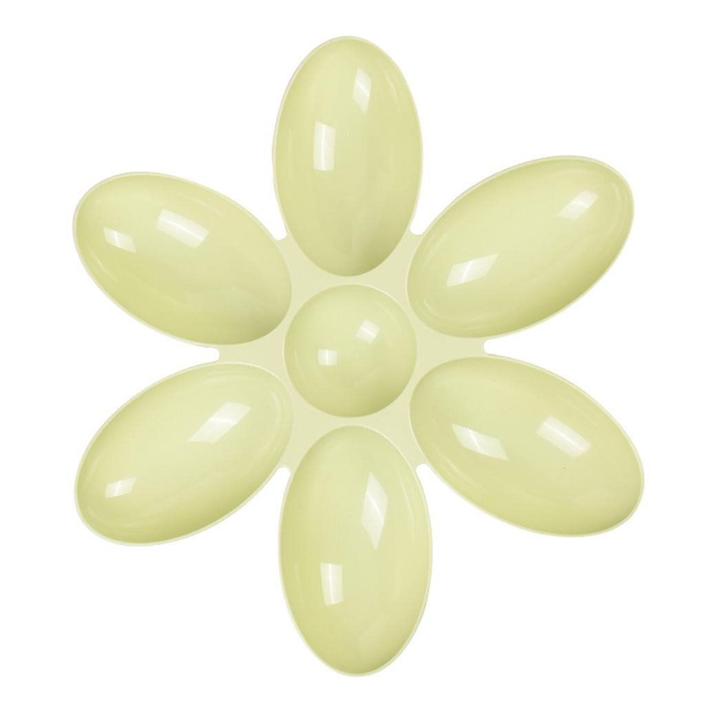 Flower Petals Shaped Pet Feeding Bowl 6 Grids Cat Food Bowl Multifunction Food and Water Cat Dishes for Small Cats and