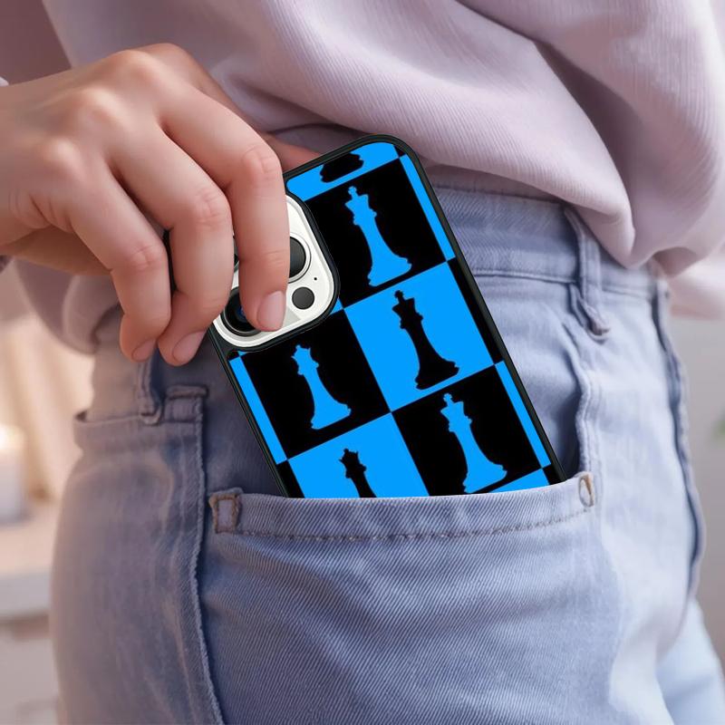 Chequered Chess Pattern Phone Case For iPhone 17 Air 15 16e 14 13 Pro Max Coque 12 11 Pro Max PLUS Cover