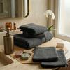 Set of Towels & Gloves - EDEN - Anthracite Elegance - Sheets 70x130 Cm - 600 G/m² - 6 Pieces