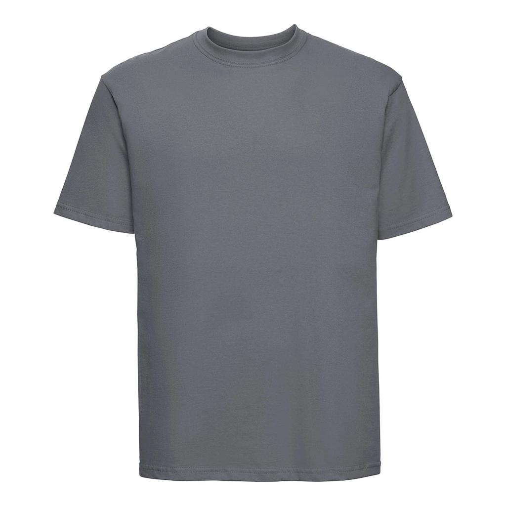 Russell Camiseta masculina clássica de algodão penteado pesado