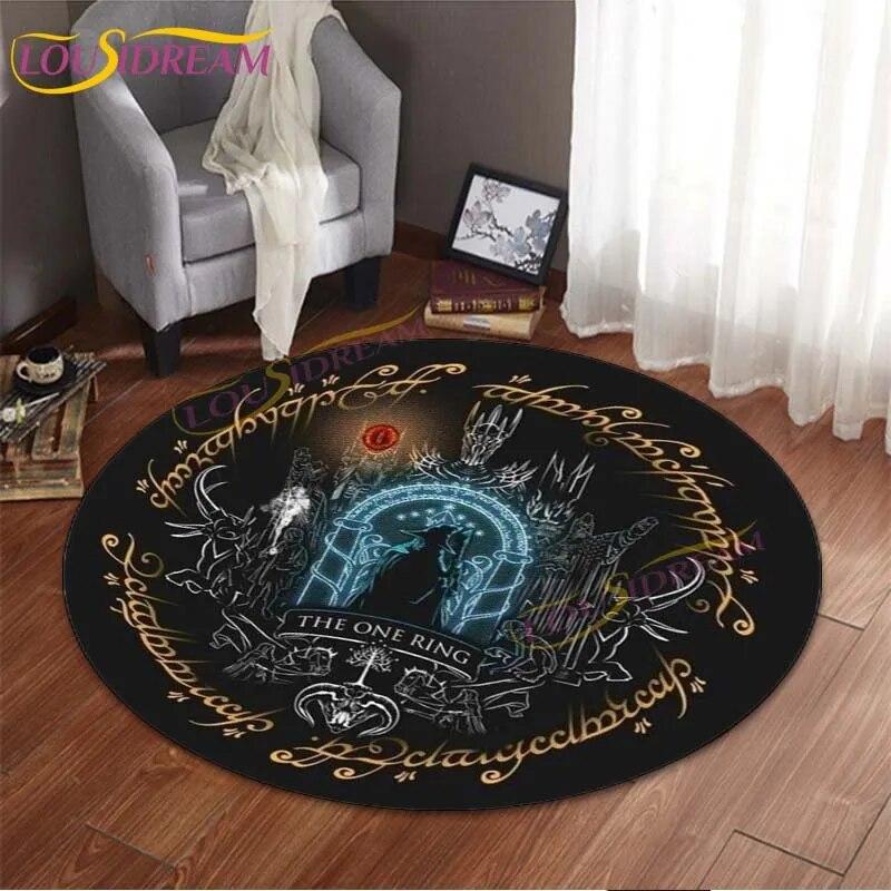 

Rings Round Mats Witch Area Rug Magic Eyes Round Rugs Round Carpet for Living Room Bedroom Gift Home Decoration