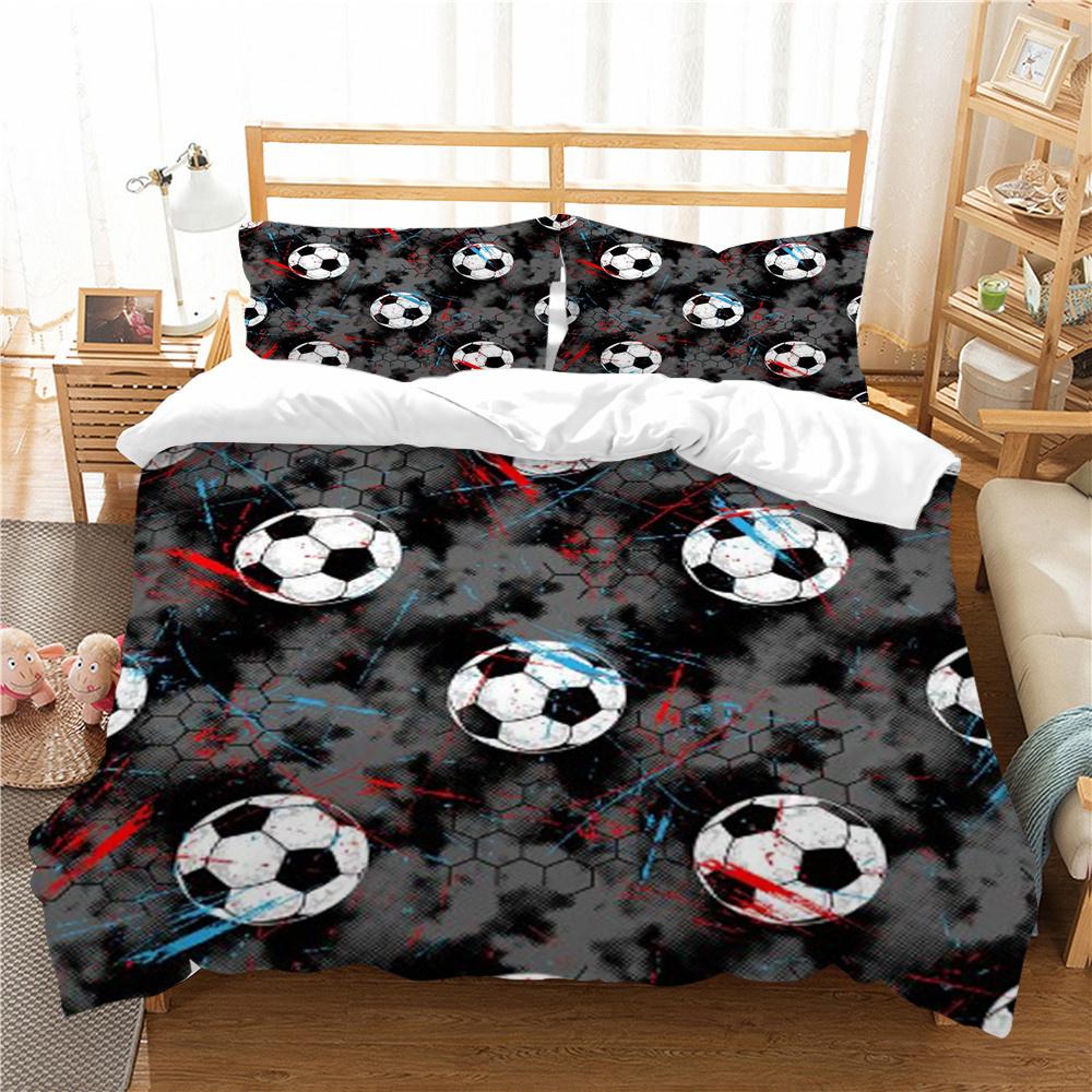 Football 3D Print Bedding Cover Set Luxury Home Bedclothes Unique Design Bedding Covers Comforter Bedding Suit