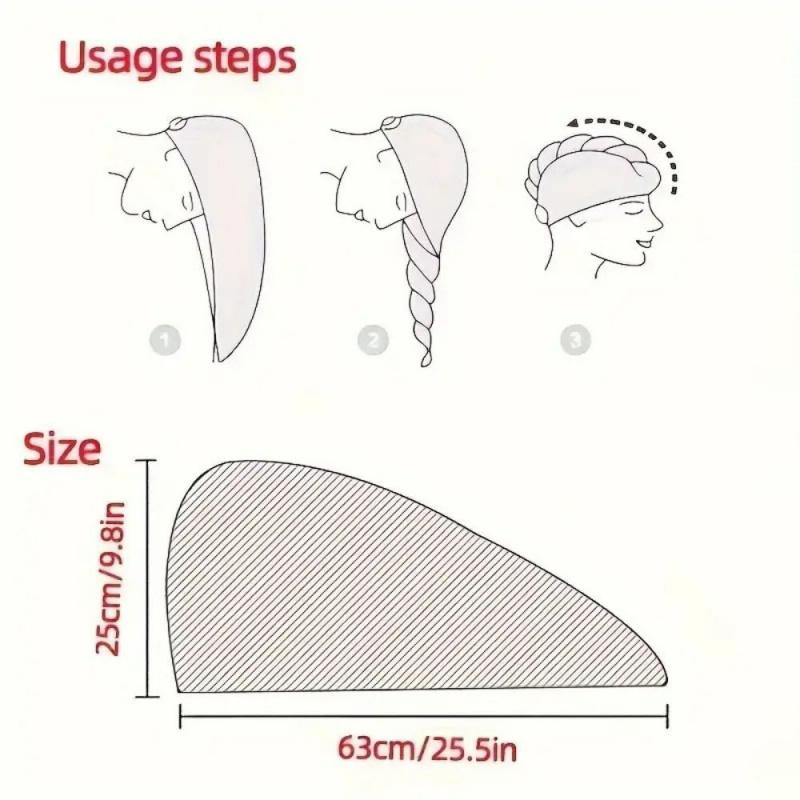 Ultra fine fiber towel wrapped and thickened Ladies' dry hair cap Thick and highly absorbent headscarf for wiping hair