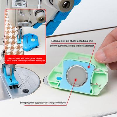 Guida per Cucitura Magnetica 3-in-1 per Macchina da Cucire Guida per Orlo Poligonale con Infila Ago Apripunto Guida Universale per Cucitura Trapuntatura Cucitura per