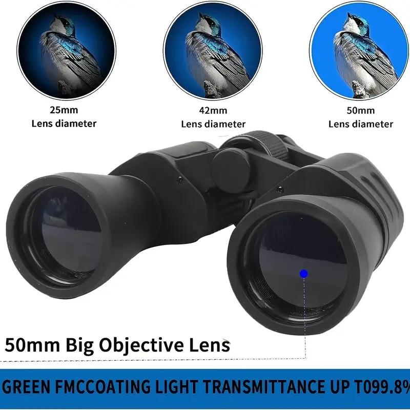 Binocolo militare 20x50 potente a lungo raggio Zoom HD BAK4-Prism Telescopio professionale ad alto ingrandimento per caccia e turismo
