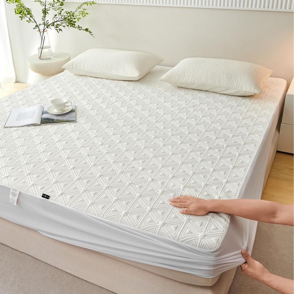 Waterproof, Dustproof, Machine-Washable Mattress Protector – Urine & Stain-Resistant for Home, Hotel, or Dorm Use. In Stock.