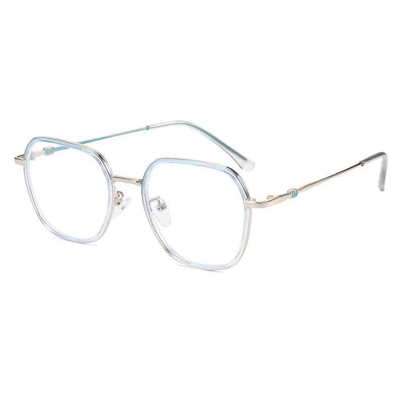 

Очки с плоскими линзами, блокирующие синий свет, Женская оправа для очков для близорукости, Большая оправа, делающая лицо маленьким, Мужская оправа для очков