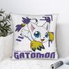 Digimon Adventure Gatomon Square Pillow Cases Cushion Cover Creative Zippered Decorative Pillowcover For Car 40*40Cm