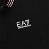 Emporio Armani EA7 SS24 Letter Print Pullover Long Sleeve Polo Shirt Men tops Black 6DPF15-PJZSZ-1200