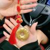 Year of the Horse: Golden Phone Charm & Keychain Pendant - 'Wealth by Imperial Decree' Auspicious Gift