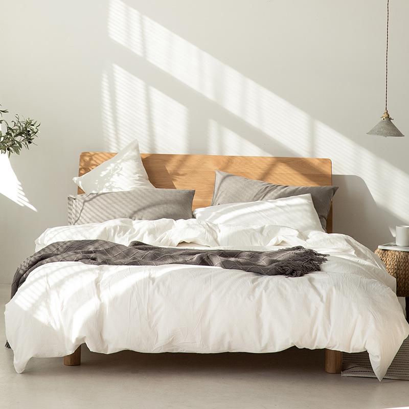 

Постільна білизна Muji з бавовни в клітинку - Простий японський стиль 150x200