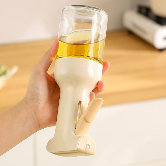 Verstellbarer Glasölzerstäuber 300ml Feiner Nebel für Heißluftfritteuse & Kochen BPA-Frei Auslaufsicher Olivenölspender Küchenhelfer für Fettarme Mahlzeiten