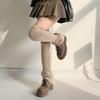 Womens Lolitas Knit Long Socks Leg Warmers Harajuku Japanese Lovely Boot Socks Warm Winter Ankle Heap Socks Gifts