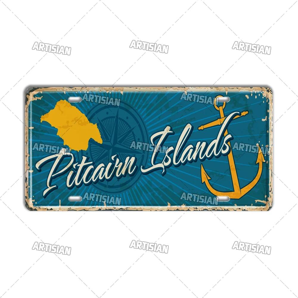 Artisian Britain Scotland Northern Ireland Landmark License Plate England UK Metal Tin Plaque United Kingdom City Car Metal Sign