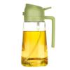 Flacone Spray per Olio d'Oliva per Versare Olio da Cucina Spezie Campeggio Dispenser con Coperchio Automatico Agitatore per Spezie
