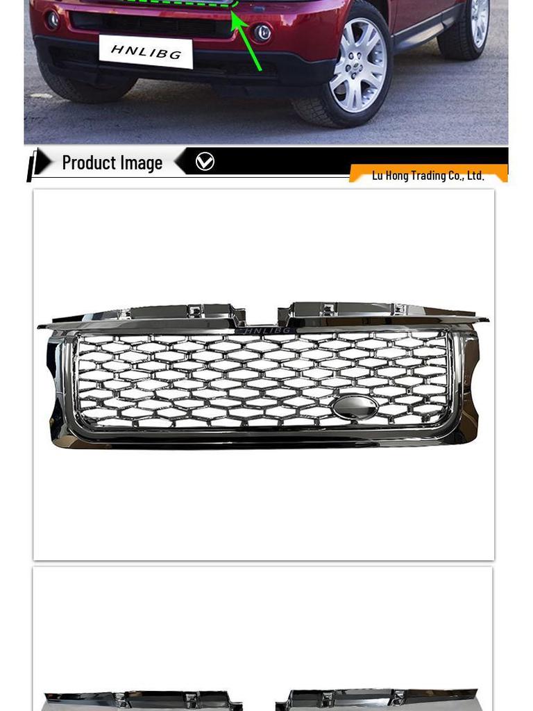 All Chrome Front Bumper Grille for 2006 Land Rover Range Rover Sport
