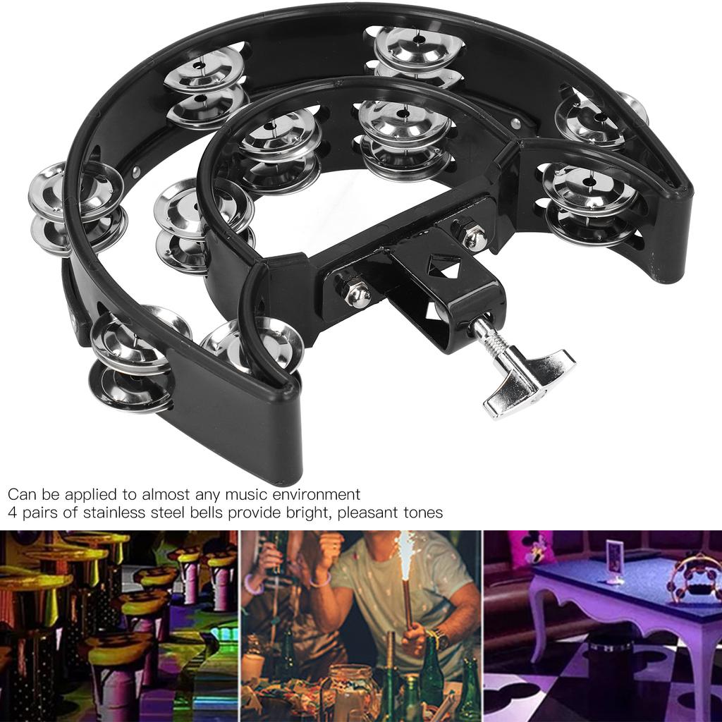 Tambourine Drum Set Multifunctional Hand  Rattle Loose Double Row Bells KTV Musical Instrument