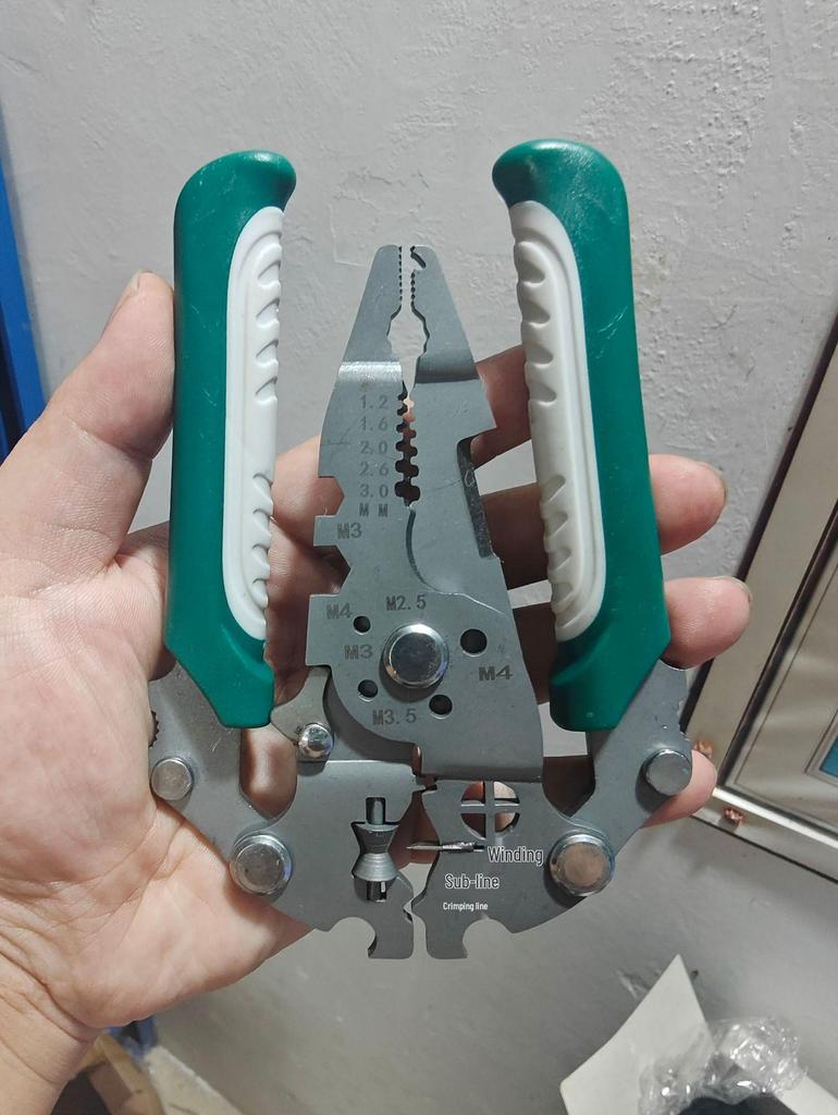 26-in-1 Multi-Function Electrician Wire Stripper: Foldable Tool for Stripping, Pulling, and Splitting Wires