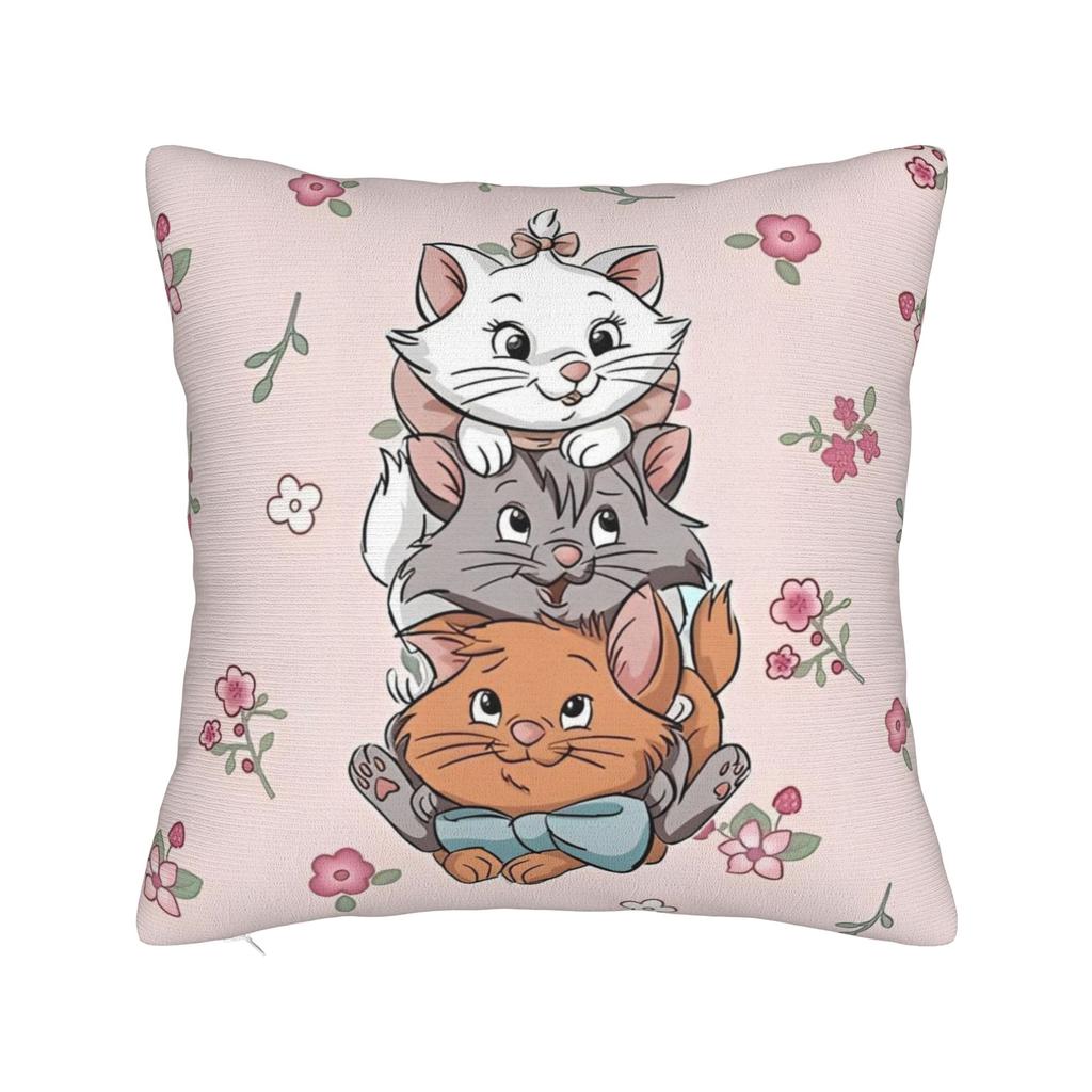 Marie Cat Aristocats Square Pillowcases Polyester Couch Cushion Case Creative Decorative Pillow Cover 45*45