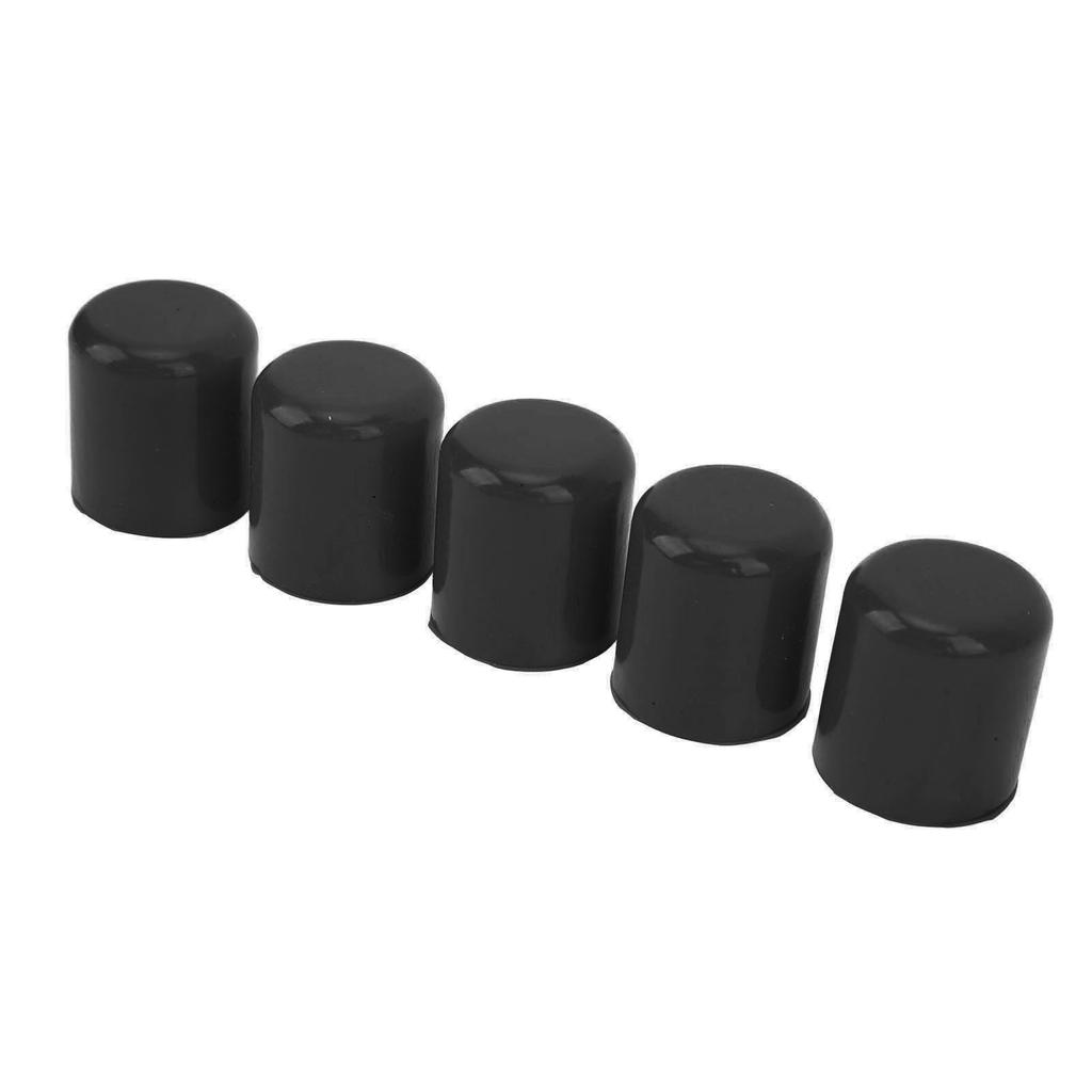 5 Pcs Intake Vacuum Hose Silicone Tube End Plug Cover Lanking Cap 25mm Inner Diameter Universal Fit for Car
