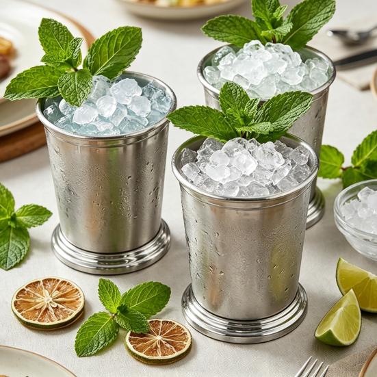 Whiskey Glass Julep Cups Copper Plated Wine Glasses 350ml Hammered Texture Metal Cocktail Glass Rust Resistant Barware for Party Bar Home Restaurant