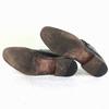Vintage HARRY WILSON Monk Strap Business Shoes Black size 10.5 28.5 Leather Mckay Construction(USED)
