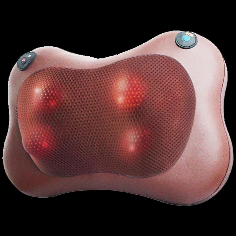 Aux Rechargeable Neck and Body Kneading Massager Pillow