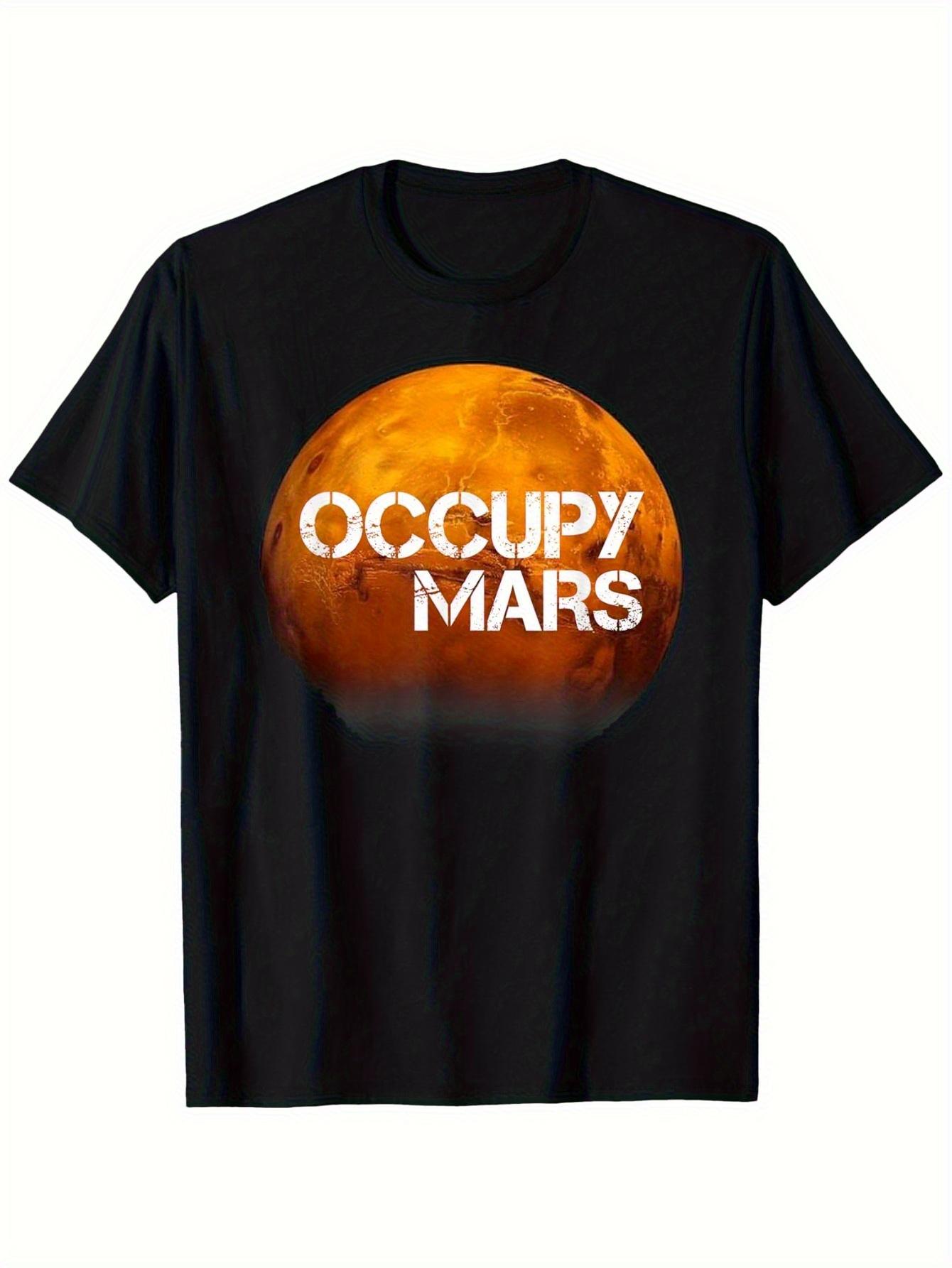 Occupy Mars T-Shirt 100% Cotton Tee S