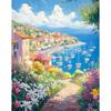CHENISTORY Paint By Numbers For Adults Pink Scenery Handpainted Oil Painting Picture Drawing For Home Decor Unique Gift