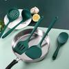 5Pcs Silicone Kitchenware Soup-Spoon Spatula Colander Spoon Spatula Kitchen Cooking Tools Kitchen Supplies