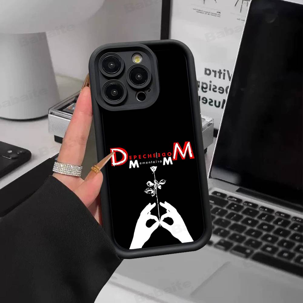 D-Depeche Mode Rock Band Phone Case For IPhone 16 15 14 Plus 13 12 11 17 Pro Max Pro Soft Cover