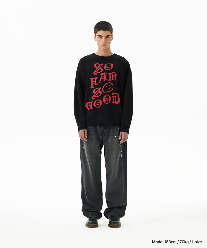 MAHAGRID So Far So Good Knit Sweater Black(Mg2Ffmk601A)