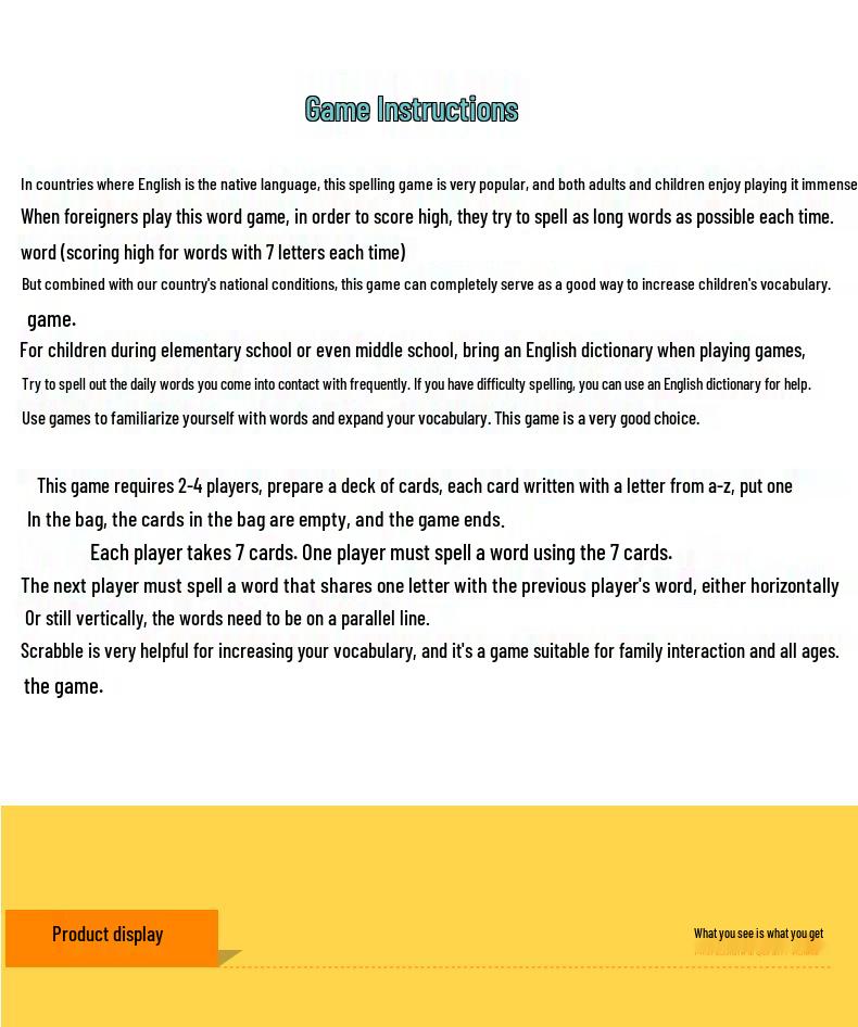 SCRABBLE Interaktywna Gra Ortograficzna: Zabawka edukacyjna dla 2-4 graczy, idealna do zabawy rodzic-dziecko