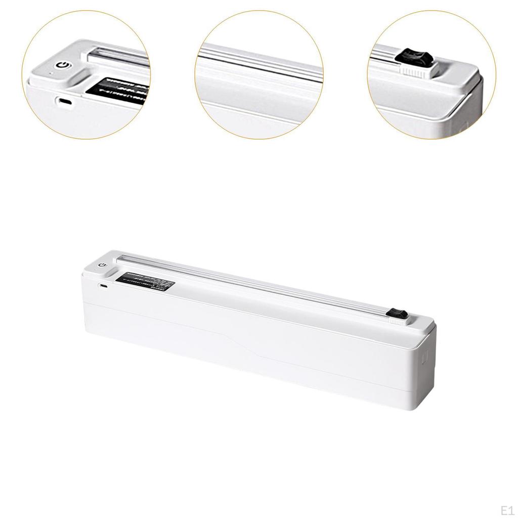 Wrap Dispenser Automatic Food Cutter Refillable Aluminum Foil