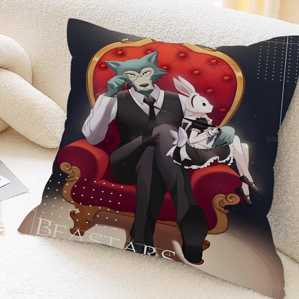 B-bEASTARS Cartoon Cushion Cover Car Throw Pillow Case For Sofa Car Christmas Gift 40x40cm 45x45cm