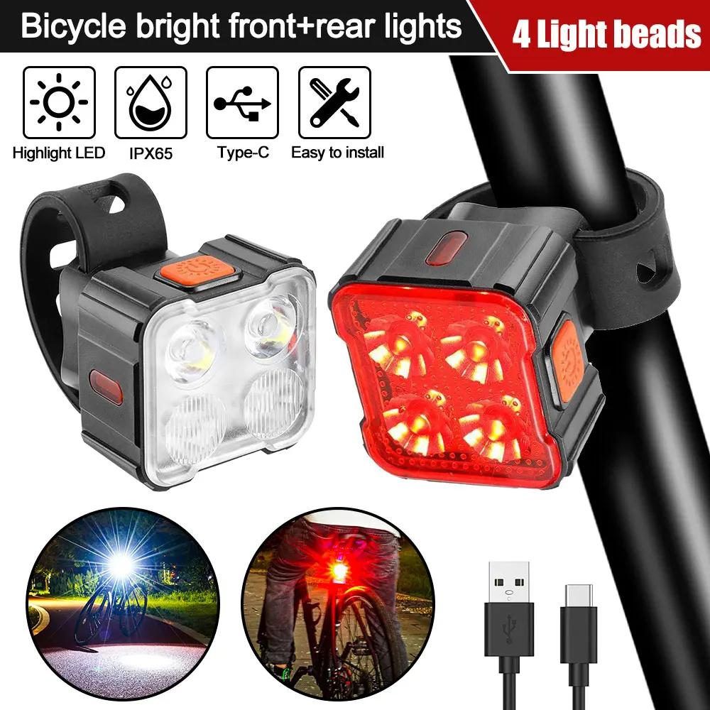 Mountain Bike Night Ride Lamp Charging Strong Light Road Vehicle Rear Lamp Bicycle Riding Equipment "