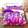 Exquisite 3D My Little P-Pony Wallpaper Digital Printing Bedding Set Duvet Cover Comforter Bed Youth Kids Girl Boys Gift