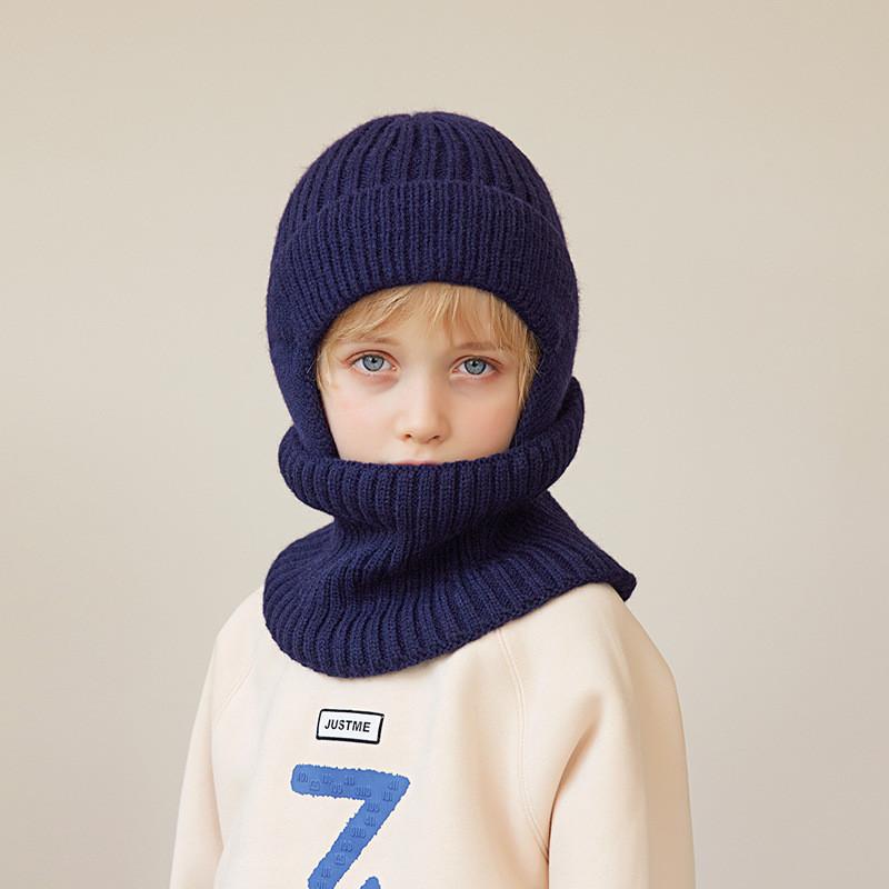 Childrens Knit Hat And Neck Warmer Set For Winter Warmth