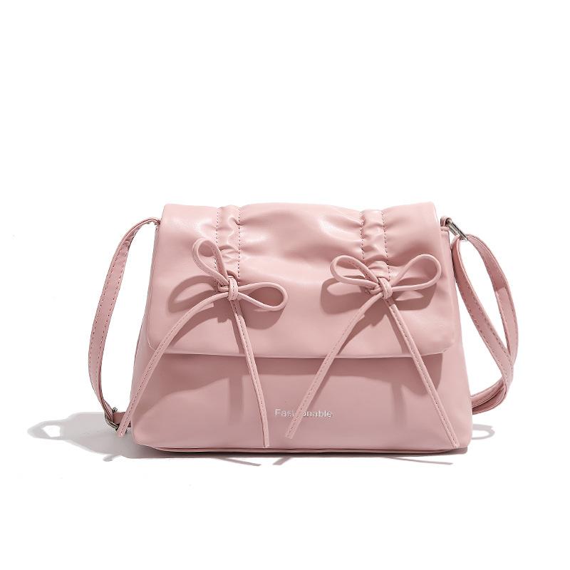 Ballet Style Underarm Bag Women's French Niche Bow Strap Shoulder Bag Large Capacity Crossbody Bag