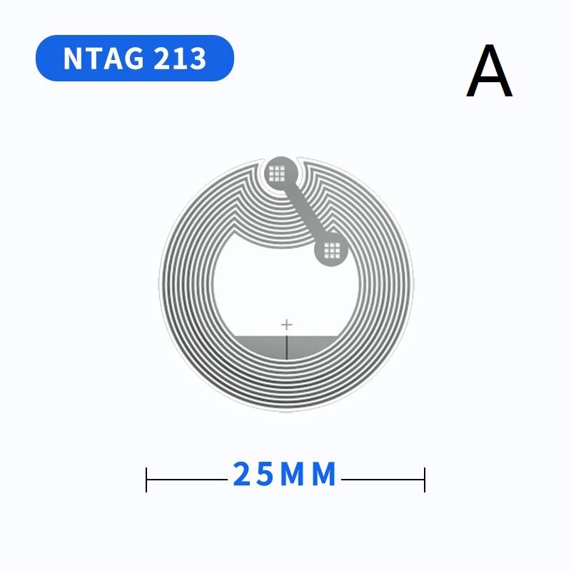20 Pcs Rewritable NFC Chip Sticker Tags High Sensitive 213 215 216 Optional for Wifi Password Quick Sharing